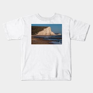 The Seven Sisters from the beach, East Sussex (4) Kids T-Shirt